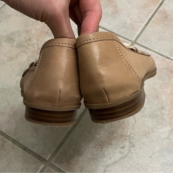 Clarks Sarafyna Iris Leather Flat Loafer - Nougat Leather - Picture 5 of 9